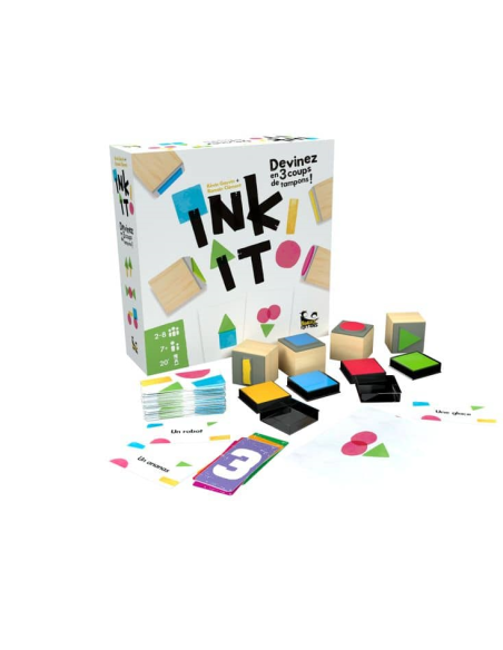 Ink It - Jeux de société - Tampons - Créativité - Boite - Matériel