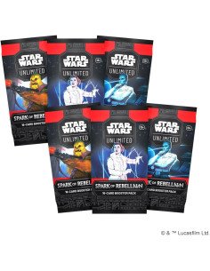 Star Wars Unlimited : Booster Étincelle de Rébellion (ANGLAIS) - visuel des boosters