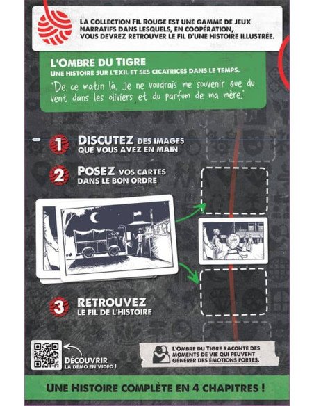 Fil rouge : L'ombre du tigre - visuel du dos de la boîte