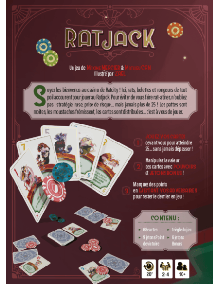 Ratjack - Jeux d'ambiance - visuel du dos de la boîte
