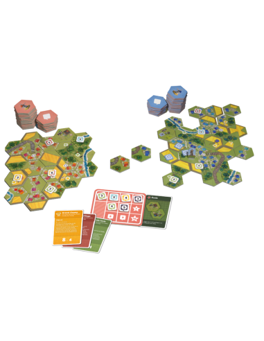 Dorf Romantik : Le Duel - Jeux 2 Joueurs - visuel du matériel Dorf Romantik : Le Duel - Jeux 2 Joueurs - visuel du matériel