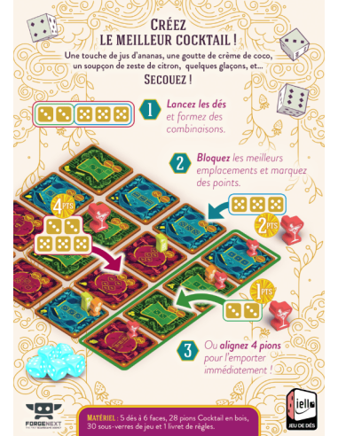 Piña Coladice - Jeux d'ambiance - visuel du dos de la boîte Piña Coladice - Jeux d'ambiance - visuel du dos de la boîte