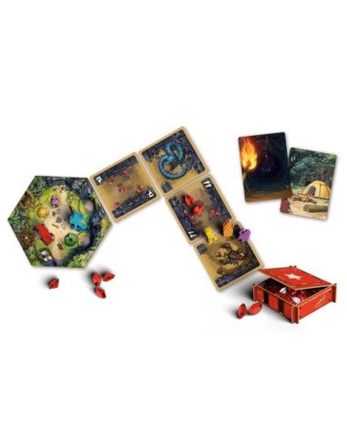 Diamant - Jeux de société - Stop ou encore - risque - expédition - Matériel - tuiles - cartes