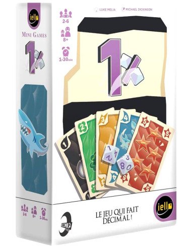 1% - Jeu de société - Famille - Bluff - Boite de jeu