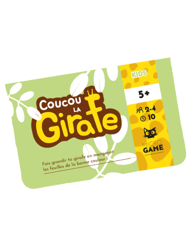 Coucou la Girafe (MicroGames) - Jeux Enfants - visuel de la boîte