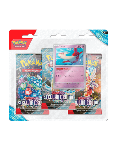 Pokémon EV07 : Tripack Latias Couronne Stellaire - visuel du paquet