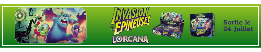 Lorcana Chapitre 13 : Invasion Épineuse – Boosters, Displays et Produits Disney Lorcana